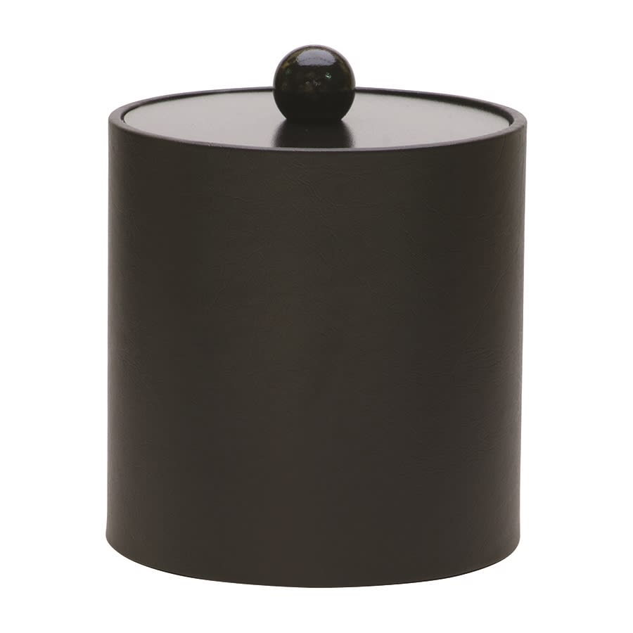 GuestSupply US | Glamour Line 3 Quart Round Leatherette Ice Bucket